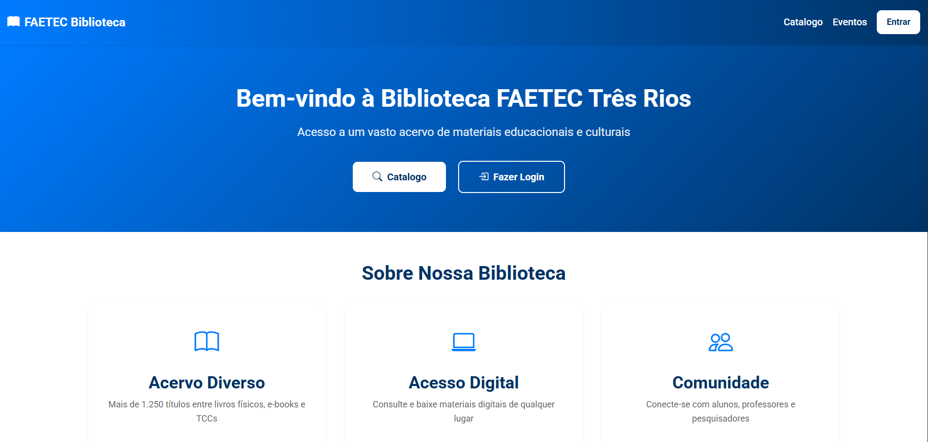 Sistema Bibliotecário Faetec